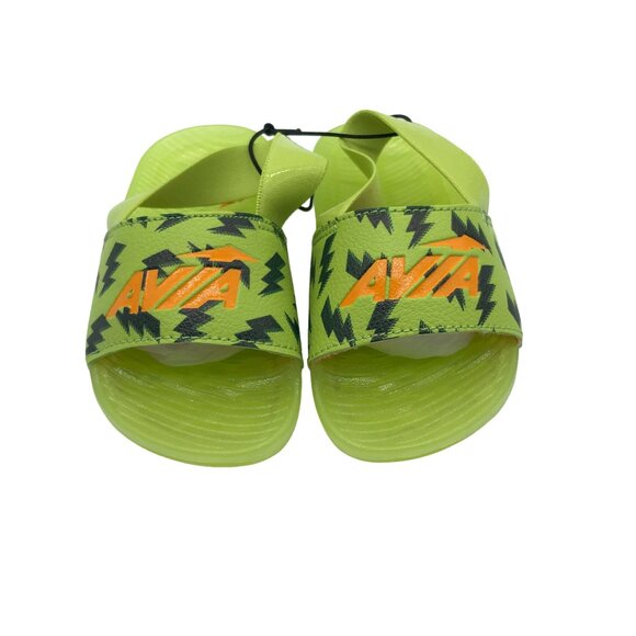 Avia Boys Avi Light-Up Sandals Rubber Slingback Lightning Green 10 - Picture 2 of 4